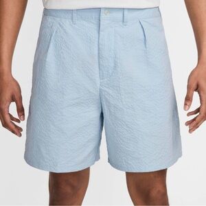 NWT NIKE LIFE Men’s Seersucker Short | MEDIUM 30 | Light Armoury Blue HF6363-440